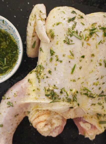 Cast Iron Roast Chicken with Rosemary & Garlic
