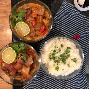 Thai-Style Chicken & Vegetables in Red Curry | Recipe by Dara Boxer at Dinners by Dara