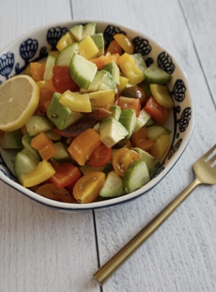 Vitamin D Packed Pepper Salad