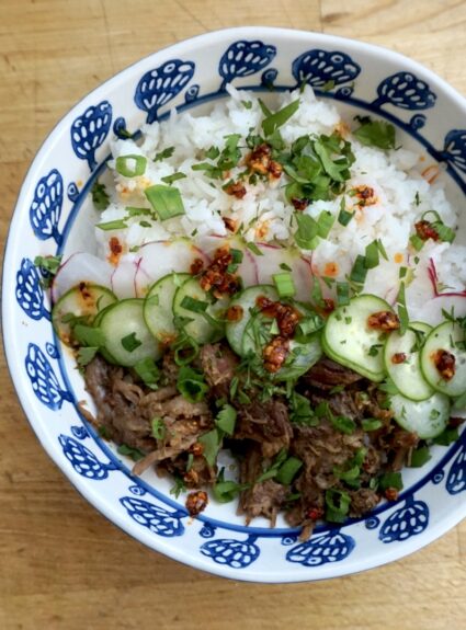Slow-Cooked Korean Tacos