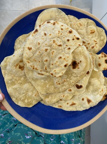 Easy Sourdough Tortillas